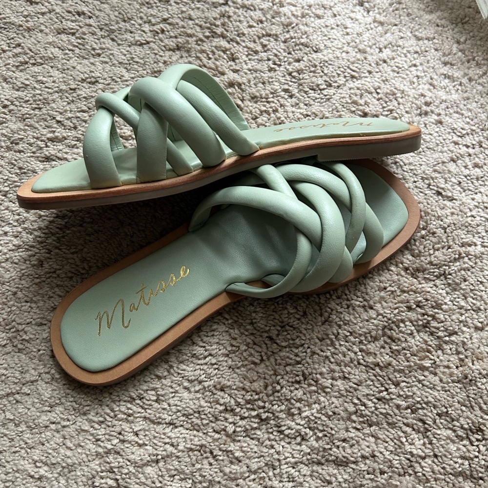 Matisse Women's Mint Green Strappy Sandals